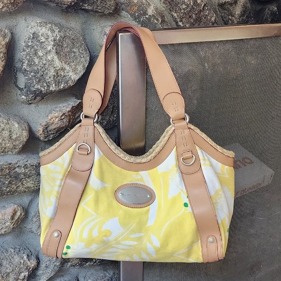 Tommy Hilfiger Handbags - Tommy Hilfiger Yellow Floral Shoulder Bag